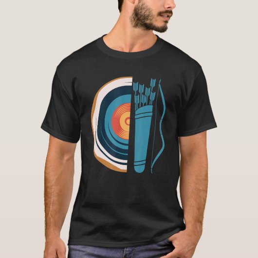 Bogenschießen von Longbow Ziel 1 T-Shirt (Vorderseite)