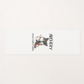 Bogenschießen, weil Mord falsch ist Funny Cat Arch Yogamatte (Vorderseite (Horizontal))