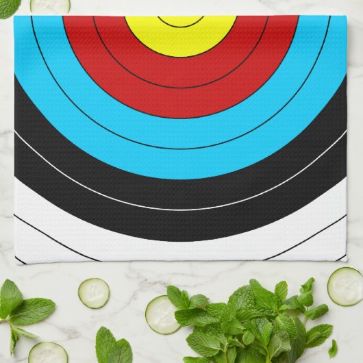 Bogenschießen-Ziel Geschirrtuch (Gefaltet)