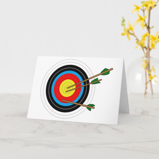 Bogenschießen-Ziel Karte (Gelbe Blume)