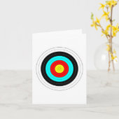 Bogenschießen-Ziel Karte (Gelbe Blume)