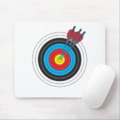 Bogenschießen-Ziel mit Pfeilen Mousepad (Mit Mouse)