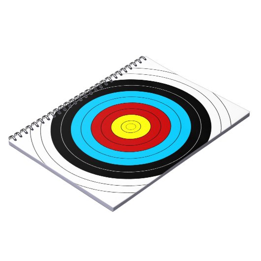 Bogenschießen-Ziel Notizblock (Linke Seite)