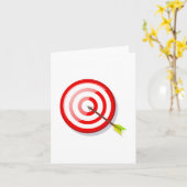 Bogenschießen-Ziel und Pfeil Karte (Gelbe Blume)