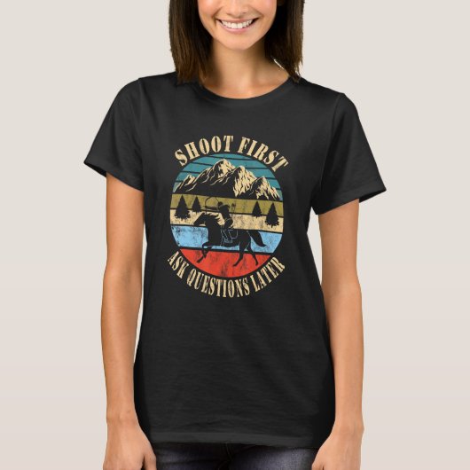 Bogenschießen zu Pferd T-Shirt (Vorderseite)