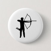 Bogenschießenbogenschütze Button (Vorderseite)