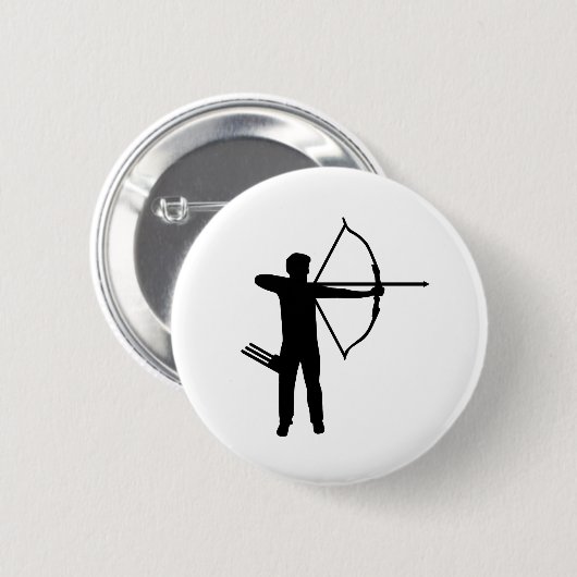 Bogenschießenbogenschütze Button (Vorne & Hinten)