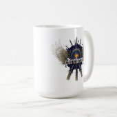 Bogenschießenkaffee-Tasse Kaffeetasse (VorderseiteRechts)