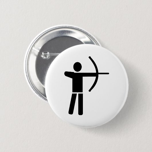 Bogenschießenspieler Button (Vorne & Hinten)