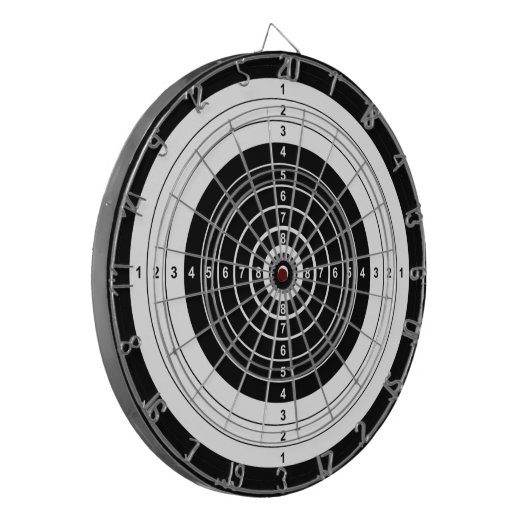 Bogenschießenziel Dartboard Dartscheibe (Vorderseite Links)