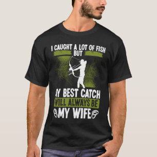 Bogenschießfischen Ehemann Bester Fang Bogenschieß T-Shirt