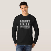 Bogenschießlehrer Stufe 2 Bowman Bow Archer Arch T-Shirt (Vorne ganz)