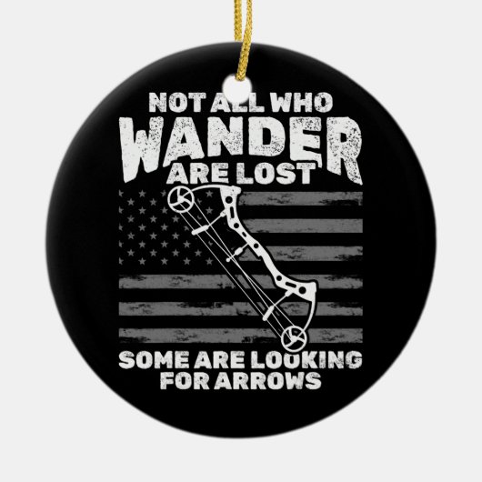 Bogenschießliebhaber Keramik Ornament (Vorne)