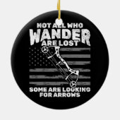 Bogenschießliebhaber Keramik Ornament (Hinten)