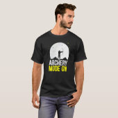 Bogenschießmodus Auf Bogen Pfeil Schießsport Bogen T-Shirt (Vorne ganz)