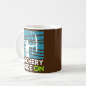 Bogenschießmodus Ein Compoundbogen-Schütze Kaffeetasse (Vorderseite Links)