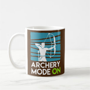 Bogenschießmodus Ein Compoundbogen-Schütze Kaffeetasse