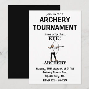 Bogenschießsport Bogen Pfeil Bogenschießen Einladung