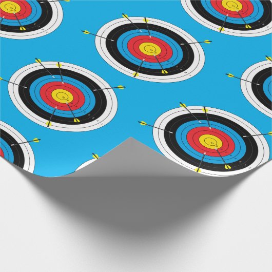 BogenschießTargets, Bow Shooting Bullseye Archer Geschenkpapier (Ecke)