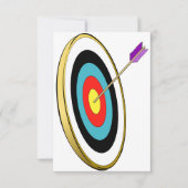 Bogenschießziel mit Arrow-Hitzezentrum Einladung (Vorderseite)