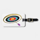 Bogenschießziel mit Arrow-Hitzezentrum Gepäckanhänger (Vorderseite horizontal)