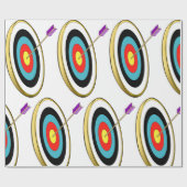 Bogenschießziel mit Arrow-Hitzezentrum Geschenkpapier (Flach)