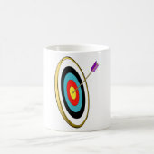 Bogenschießziel mit Arrow-Hitzezentrum Kaffeetasse (Mittel)