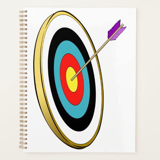 Bogenschießziel mit Arrow-Hitzezentrum Planer (Vorderseite)