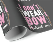 Bogenschiff Mädchen Jagd Weibliche Bow Jäger Arsch Geschenkpapier (Rolleneckpunkt)