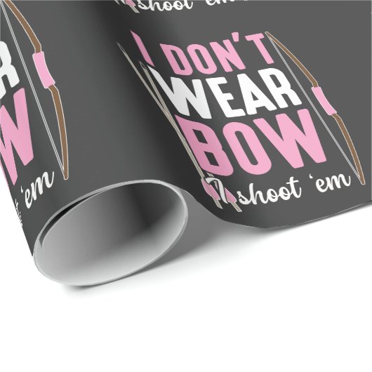 Bogenschiff Mädchen Jagd Weibliche Bow Jäger Arsch Geschenkpapier (Rolleneckpunkt)