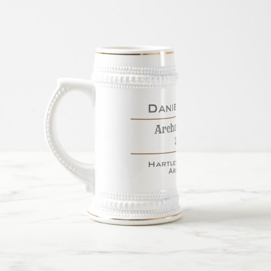 Bogenschütze Bierglas (Links)