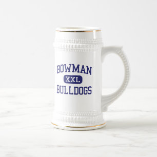 Bogenschütze - Bulldoggen - hoch - Santa Clarita Bierglas