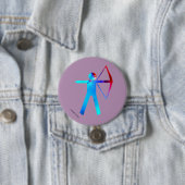 Bogenschütze in der Farbe - Knopf Button (Beispiel)