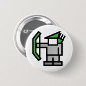 Bogenschütze in Grün Button (Vorne & Hinten)
