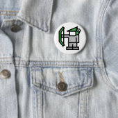 Bogenschütze in Grün Button (Beispiel)