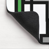 Bogenschütze in Grün Mousepad (Ecke)