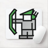 Bogenschütze in Grün Mousepad (Mit Mouse)