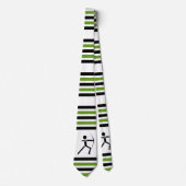 Bogenschütze mit schwarzem Bogen, grünem Bogenschi Krawatte (Vorderseite)