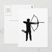Bogenschütze Postkarte (Vorne/Hinten)