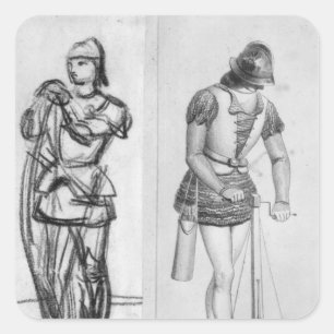 Bogenschütze Quadratischer Aufkleber