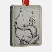 Bogenschütze Silbernes Ornament (Rechts)