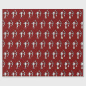 Bogenschütze Stickman Geschenkpapier (Flach)