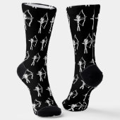 Bogenschütze Stickman Socken (Gewinkelt)
