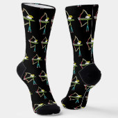 Bogenschütze Stickman Socken (Gewinkelt)