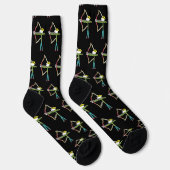 Bogenschütze Stickman Socken (Rechts)