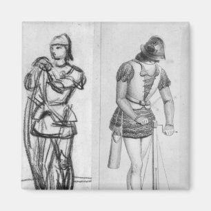 Bogenschütze und Crossbowman Magnet