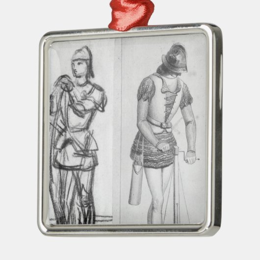 Bogenschütze und Crossbowman Ornament Aus Metall (Links)