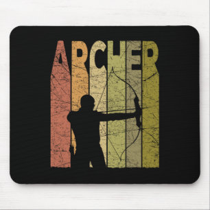 Bogenschütze Vintage-Bogenjagd Retro-Bogenschießen Mousepad
