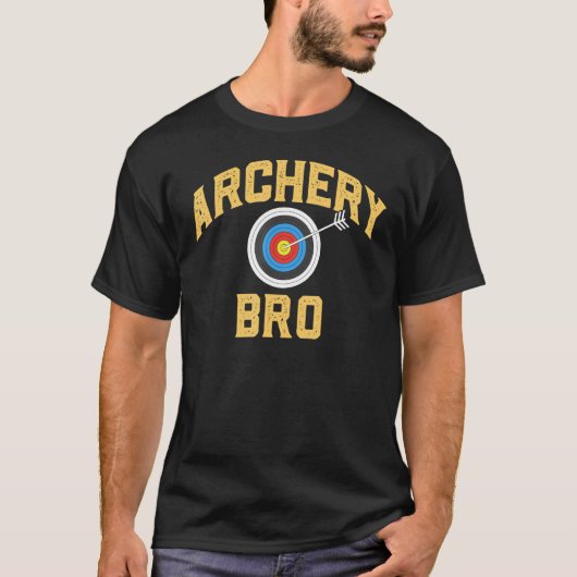Bogenschützen Br Vintage Bogenschießscheibe Bogen T-Shirt (Vorderseite)