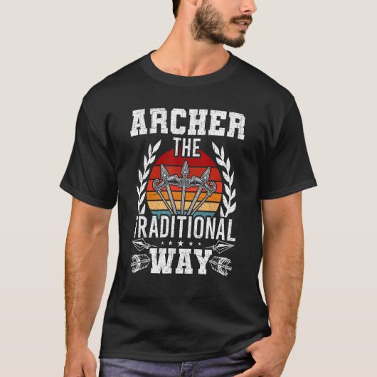 Bogenschützen der traditionelle Bowhunter T-Shirt (Vorderseite)